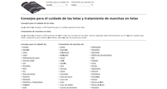 Desktop Screenshot of cuidado.telas.es